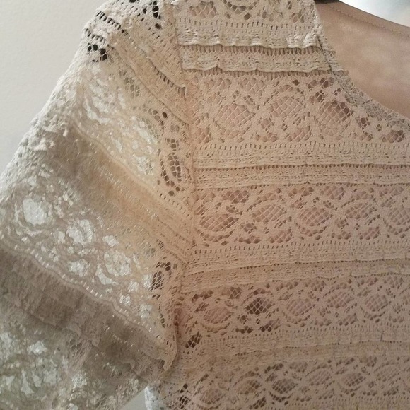 🎈4 FOR $20 FOREVER 21 Gray Lace Bodycon Dress Small - Picture 3 of 6